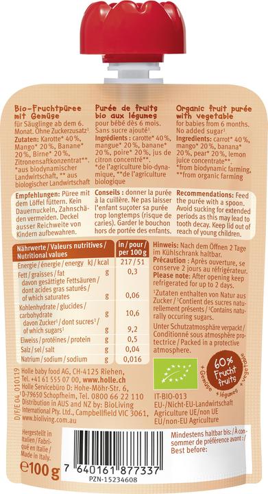 Produktbild Holle Pouchy (100 g)