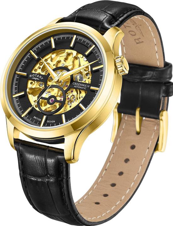 Produktbild Rotary GS02948/04 Greenwich Automatik Herrenuhr 42mm 5ATM (Analoguhr, 42 mm)