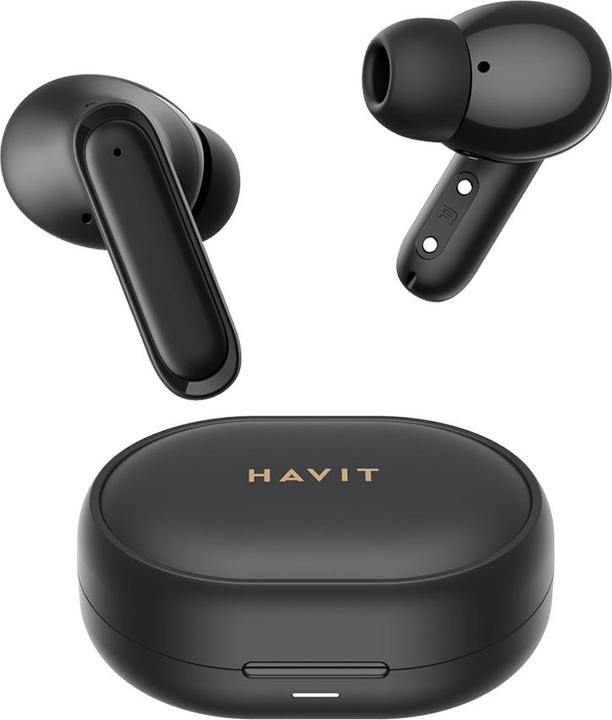 Actual product image Havit - Wireless Earbuds (TW950) - with Microphone, Bluetooth 5.3, TWS, ENC, Type-C, 400mAh - Black (7 h)