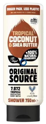 Produktbild Original Source Originalquelle, Kokos- und Sheabutter, Duschgel, 250 ml (250 ml)