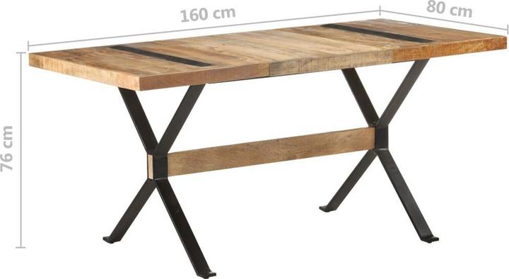 Actual product image vidaXL Dining table (160 x 80 x 76 cm)