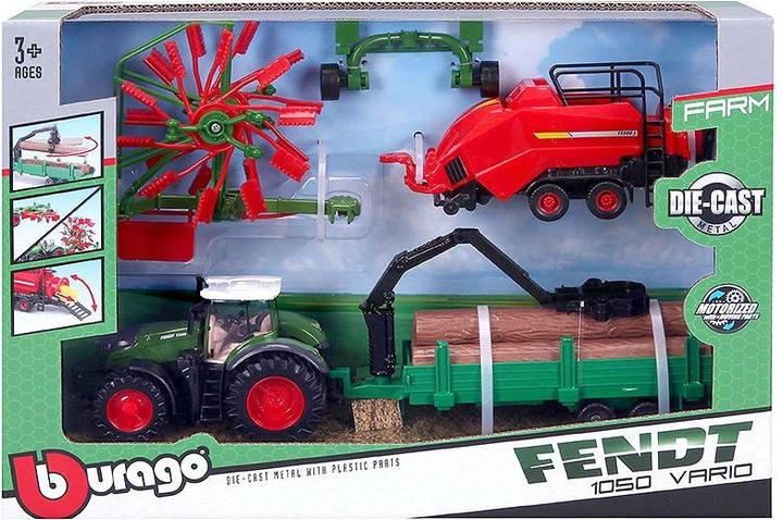 Produktbild Bburago Fendt mit 3 Anhänger