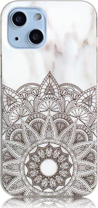 Image du produit Cover-Discount iPhone 14 Plus - Etui en caoutchouc silicone Marbre Mandala (Apple iPhone 14 Plus)