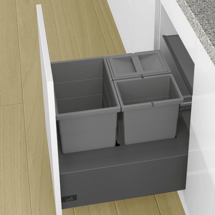 Actual product image Hettich Abfalltrennsystem Base 500 für ArciTech anthrazit (20 l)