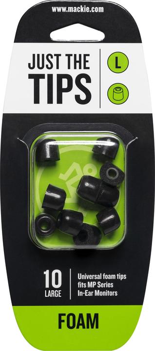 Mackie MP & CR Buds Medium Foam Black Tips Kit