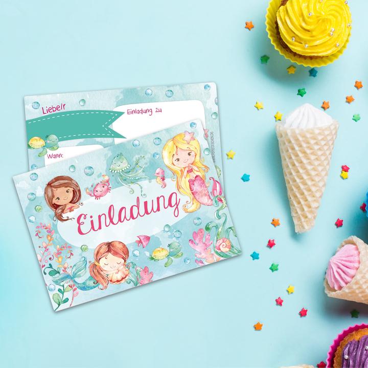 Produktbild Papierdrachen Meerjungfrau (12 Stk.)