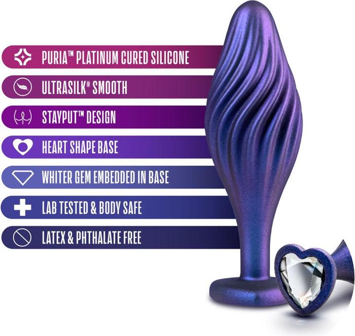 Produktbild Blush Anal Adventures Matrix Swirling Bling Analplug Saphir