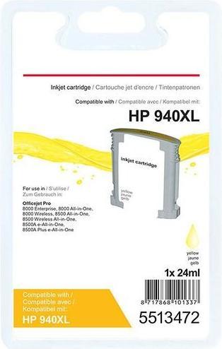 Image du produit Office Depot Cartouche d'encre Compatible HP 940XL C4909AE Jaune (Y)