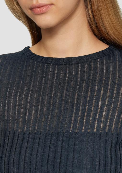 Actual product image S.Oliver T-Shirt Leicht transparentes Longsleeve mit Strukturmuster (XS)