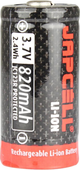 Actual product image Japcell Li-ion (1 pcs., RCR123A, 820 mAh)