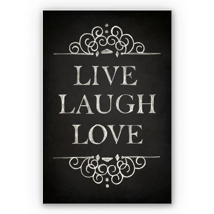 Produktbild Trenddeko Live Laugh Love (20 x 30 cm)