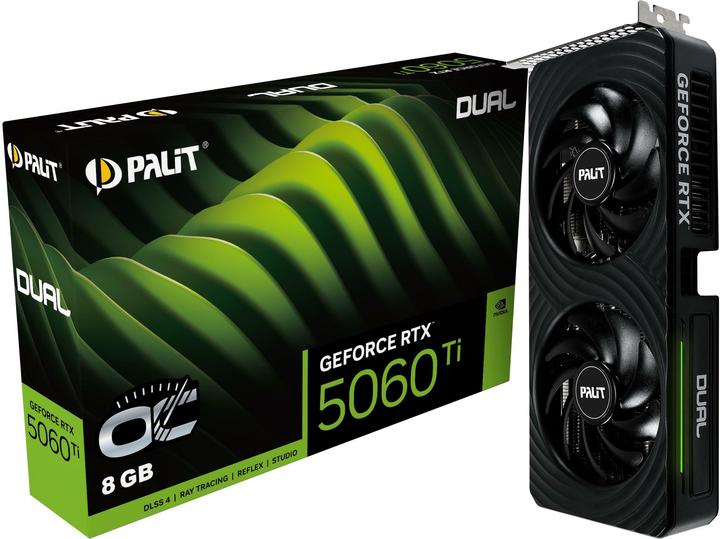 Image du produit Palit VGA RTX5060TI 8GB Dual OC (8 Go)