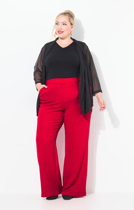 Immagine prodotto Ulla Popken Pantaloni con taglio della gamba ampio e dritto e cintura elastica (42)