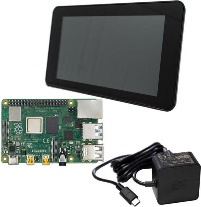 Actual product image Raspberry Pi EB32646 - 4 B 4GB Bundle with Display Housing NT