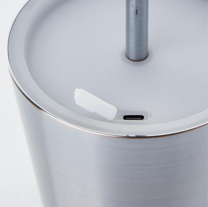 Actual product image Brilliant Rechargeable table lamp, 37cm, 300 lm, 3000-6500 K, dimmable, brushed aluminium (300 lm)