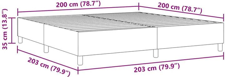 Actual product image vidaXL Plattformbett (200 x 200 cm)