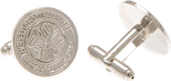 Produktbild Celtic FC versilberte WappenManschettenknöpfe (100% Metall)