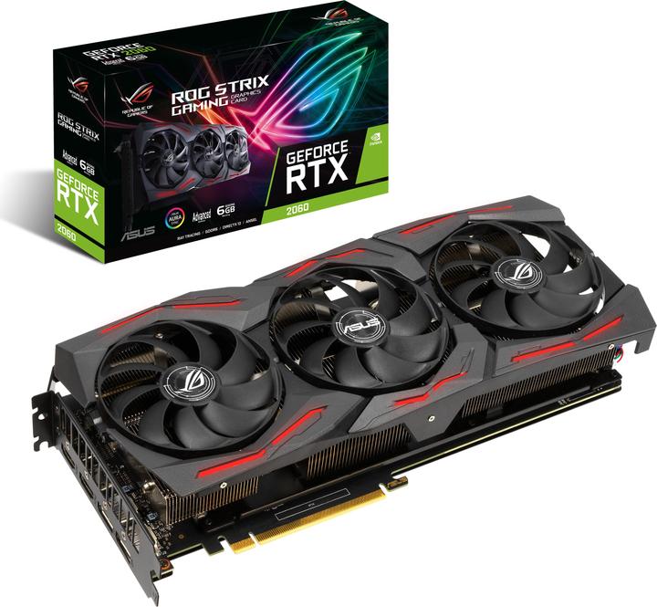 Produktbild ASUS GeForce RTX 2060 ROG Strix A6G Evo, 6144 MB GDDR6 (6 GB)