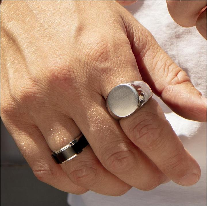 Produktbild Lotus Edelstahlring, Herren (68)