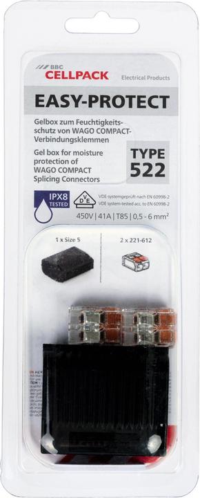 Actual product image CellPack Gel Box 522, IPx8, with Wago Compact terminals