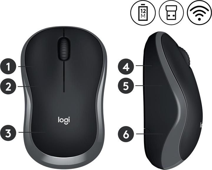 Image du produit Logitech Souris sans fil M185