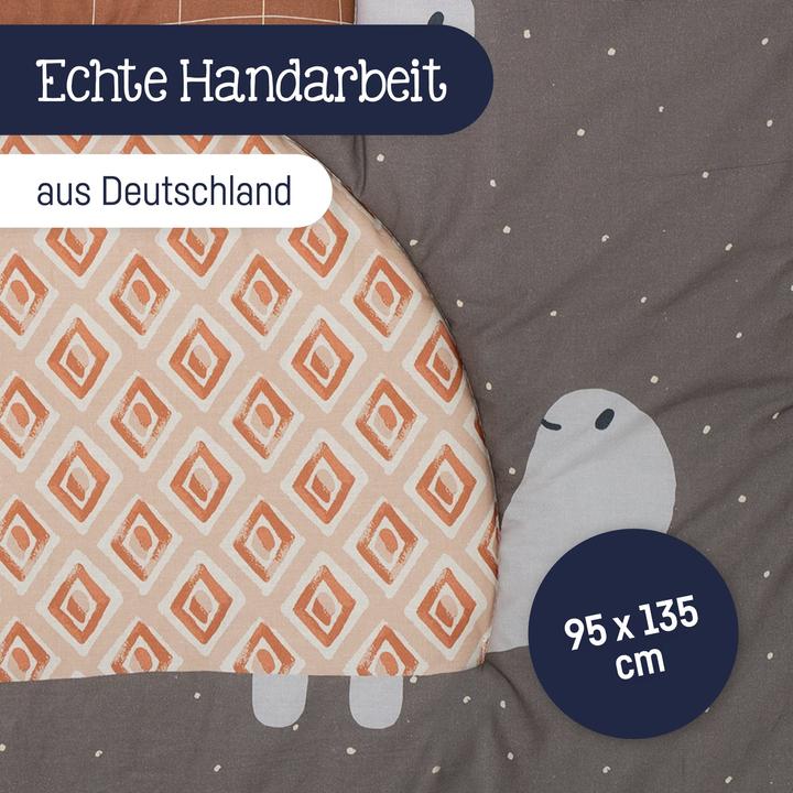 Actual product image Julius Zöllner Organic Turtles 95 x 135 cm Toddler Blanket