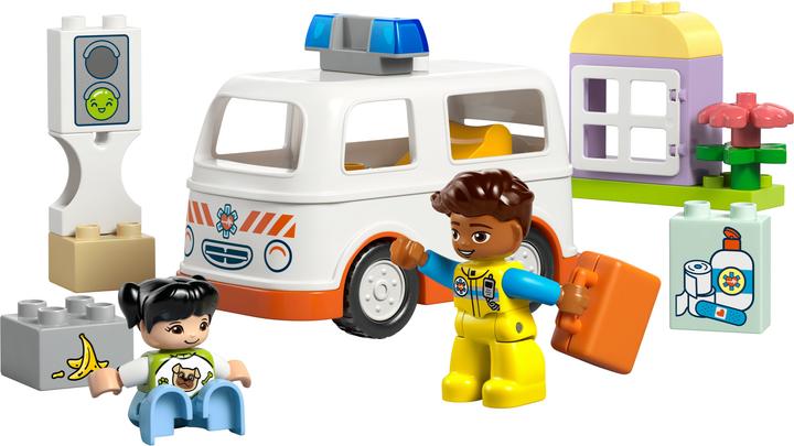 Productafbeelding LEGO Rettungswagen mit Fahrer (10447)