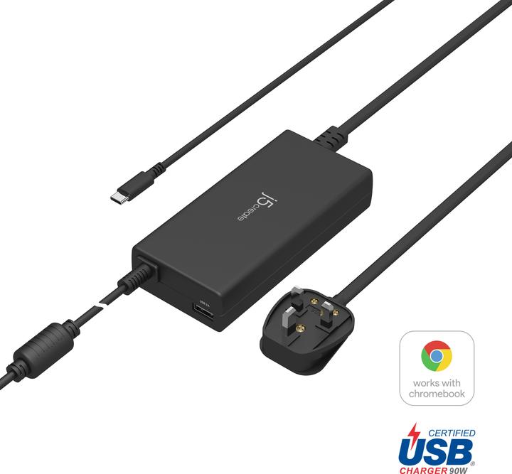 Produktbild j5Create JUP2290C 100W PD USB-C® Super Charger - EU, Universal, Indoor, 100-240 V, 50/60 Hz, 100 W (100 W)