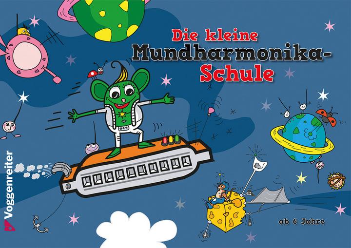 Actual product image 556 Buntes Mundharmonikaset (Harmonica, Diatonic, C major)