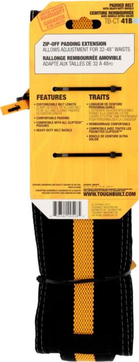 Actual product image ToughBuilt Work belt, padded