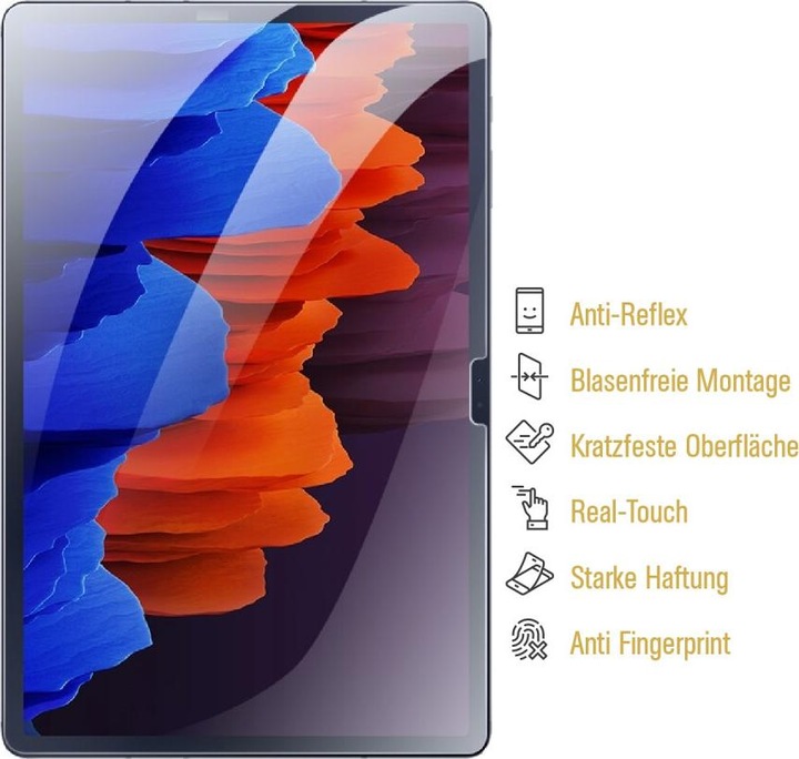 Actual product image Protectorking 1x Panzerfolie Anti-Shock matt entspiegelt (1 Piece, Galaxy Tab S9 FE)