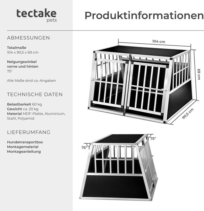 Image du produit tectake double (Chien, Fermeture de sécurité)