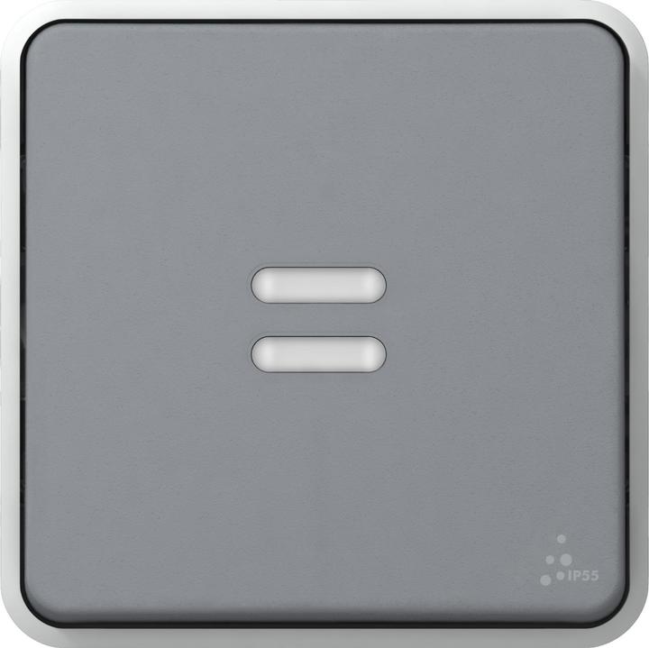 Image du produit Legrand Plexo55 Modular Interrupteur à bascule contrôle sortie/changement milieu humide gris 069512