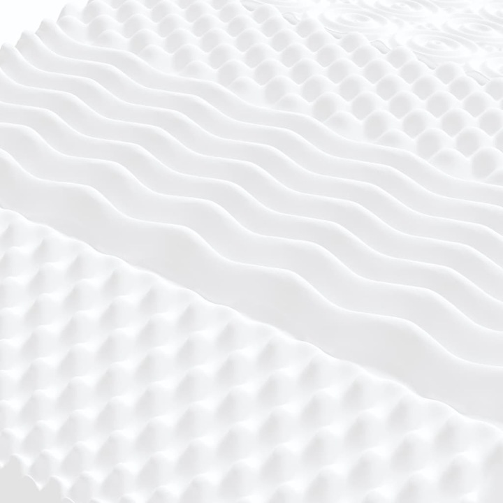 Produktbild VidaXL Schaumstoffmatratze 80 x 220 cm 7-Zonen Härtegrad 20 ILD (80 x 220 cm, Schaumstoffkern)