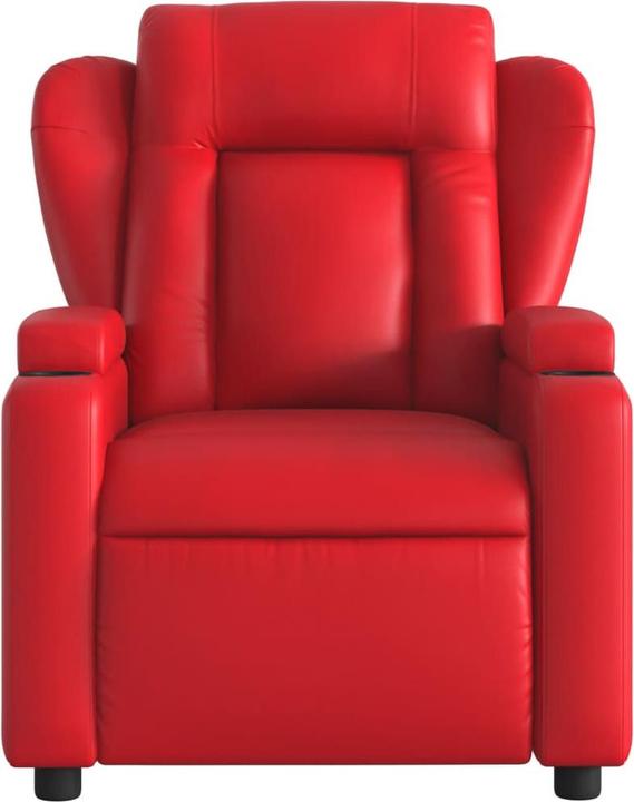 Image du produit vidaXL Fauteuil de massage rouge en similicuir,Couleur : rouge,Matériau : similicuir