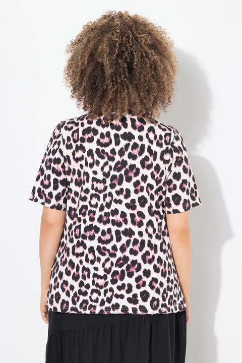 Actual product image Ulla Popken Keep The Wild In You Leopard Print Graphic Tee (50, 52)