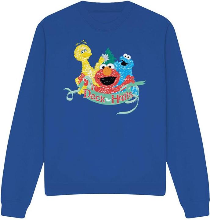 Produktbild Deck The Halls Sweatshirt weihnachtliches Design (L)
