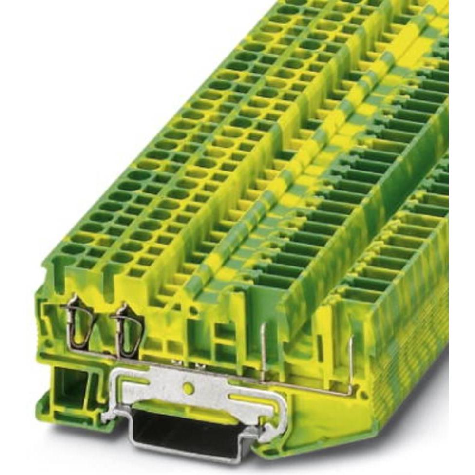 Phoenix Contact Schutzleiter-Reihenklemme ST 2,5-QUATTRO/2P-PE Grün-Gelb 50 St., Elektronikkabel + Stecker, Gelb, Grün