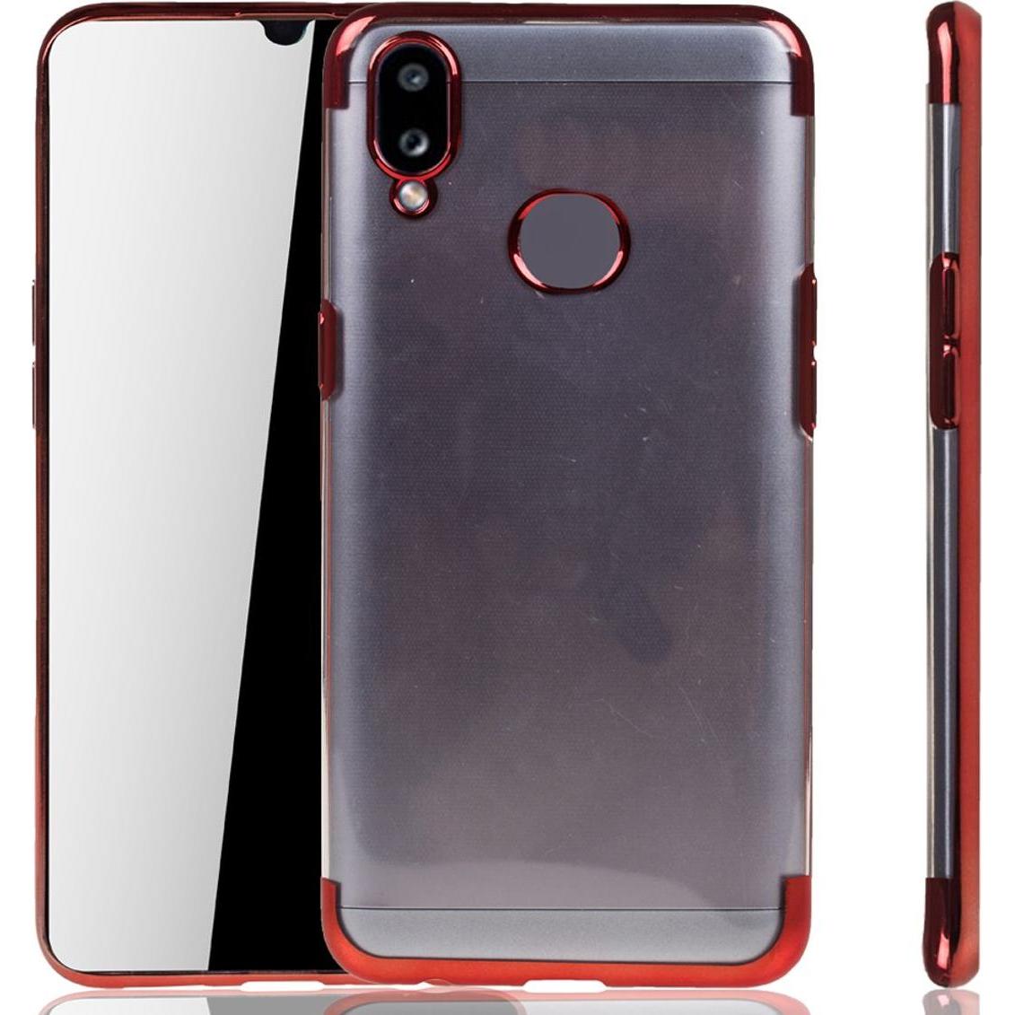 König Design Handyhülle für Samsung Galaxy A10s Schutzcase Backcover Bumper Etuis Rahmen Rot (Samsung Galaxy A10s), Smar...
