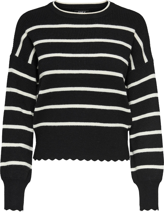 Actual product image Only Round neck balloon sleeve jumper knitted jumper (XL)
