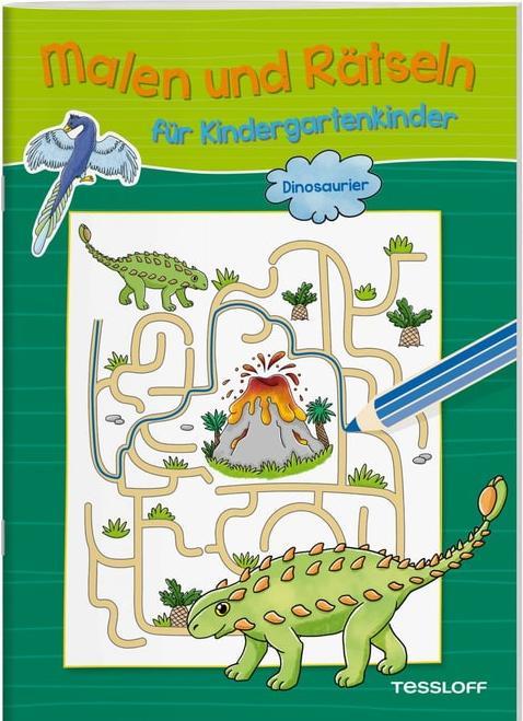 Tessloff Painting and puzzles for kindergarten children. Dinosaurs
