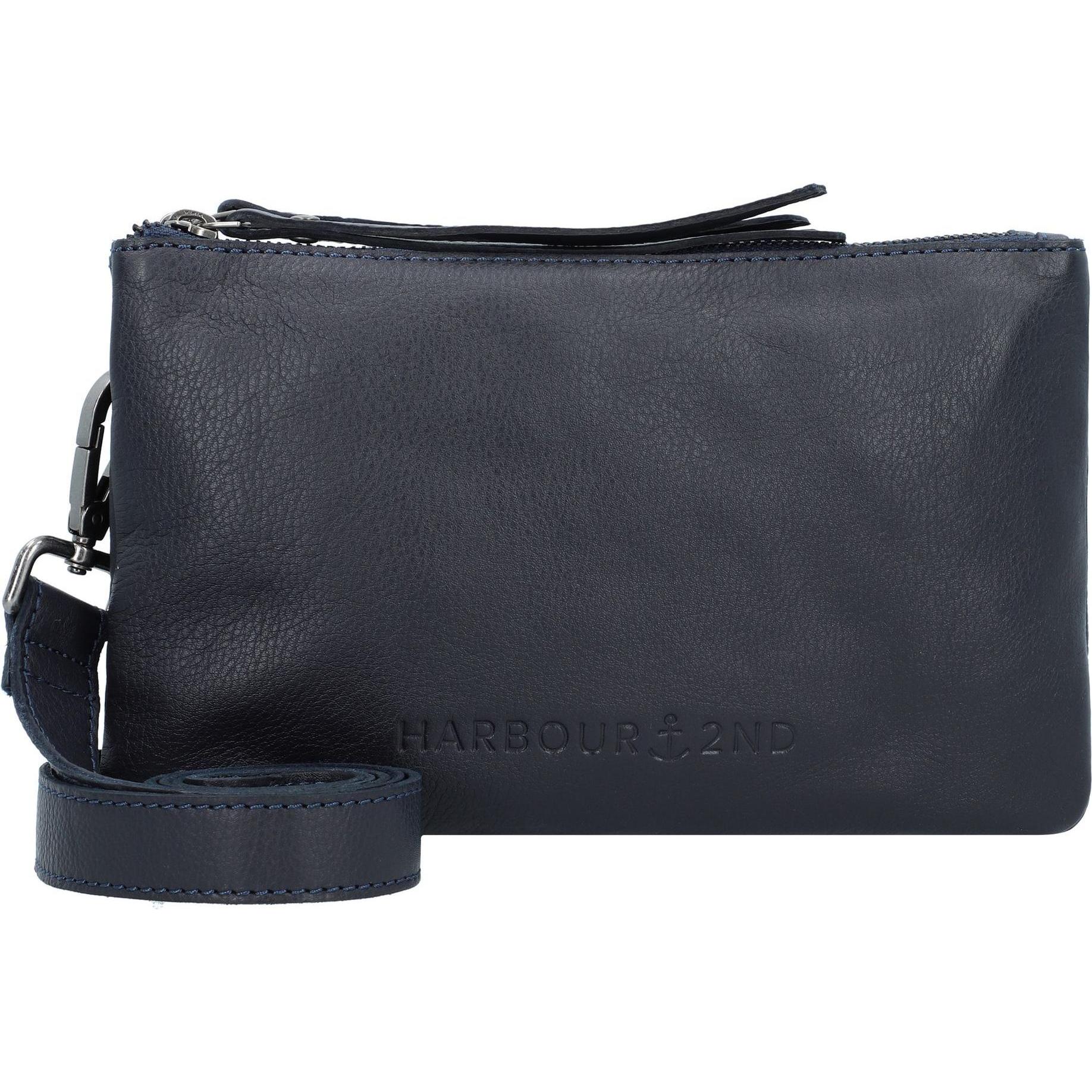 Harbour 2nd, Handtasche, Just Pure Enya Umhängetasche Leder 23 cm, Blau