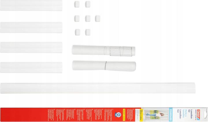 Produktbild tesa Insektenschutz STANDARD Lamellentür, Vorhang mit Klettverschluss, ohne Bohren (95 x 220 cm)