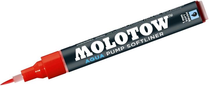 Actual product image Molotow Brush marker Pump Softliner Aqua 1mm vermilion (vermilion, 1 mm, 1 x)