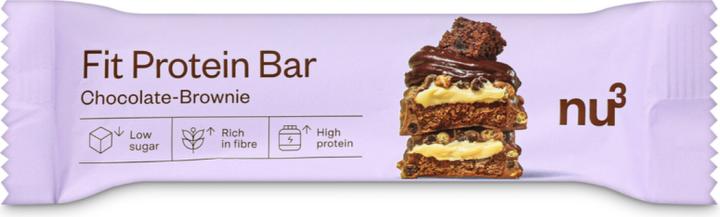 Produktbild nu3 Fit Protein Bar Chocolate Browni 55g (Chocolate Brownie, 1 Stk., 55 g)