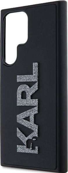 Actual product image Karl Lagerfeld KLHCL3DMBKCK S928 czarny/black hardcase 3D Rubber Glitter Logo (Samsung Galaxy S24 Ultra)