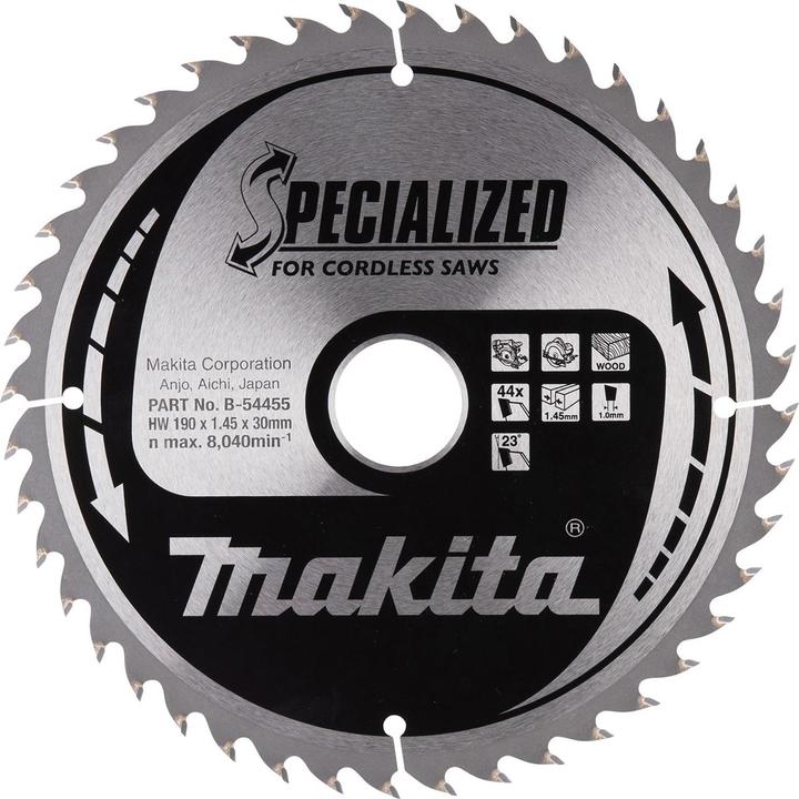 Makita Kreissägeblatt B-54455 190x30 mm CCM19044G Material Holz
