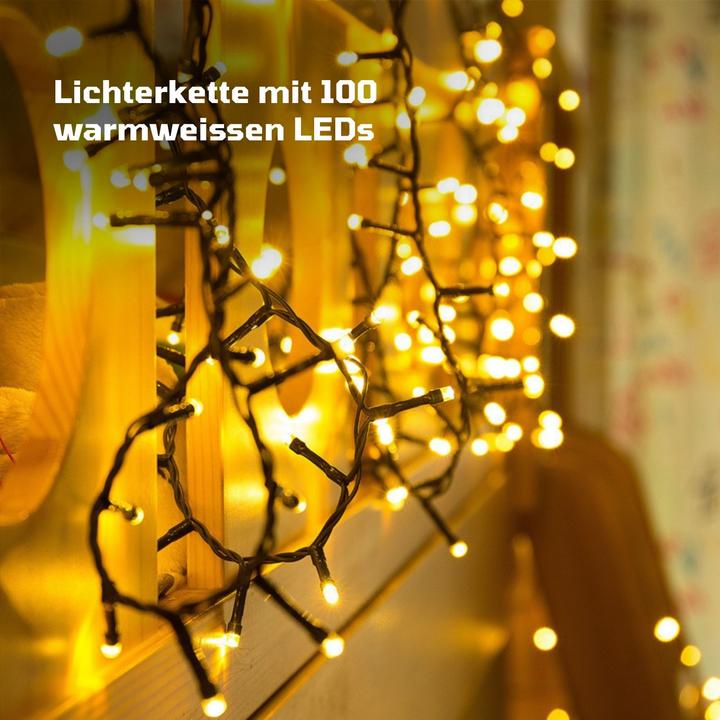 Image du produit Hermex Erweiterbare LED-Lichterkette 9.7m Verlängerung mit Steckverbindung (9.70 m)