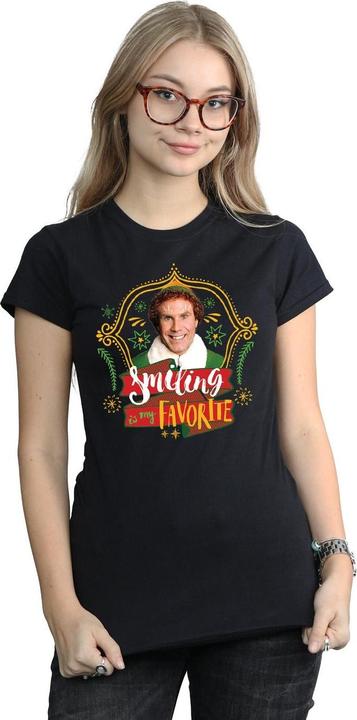 Actual product image Elf Womens/Ladies Buddy Smiling Cotton T-Shirt (M)