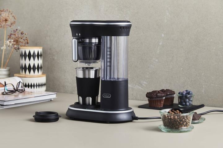 Produktbild Haws Hâws Kaffeemaschine ToGo 450ml mit Mahlwerk, Edelstahl-Thermobecher mit Trinkdeckel